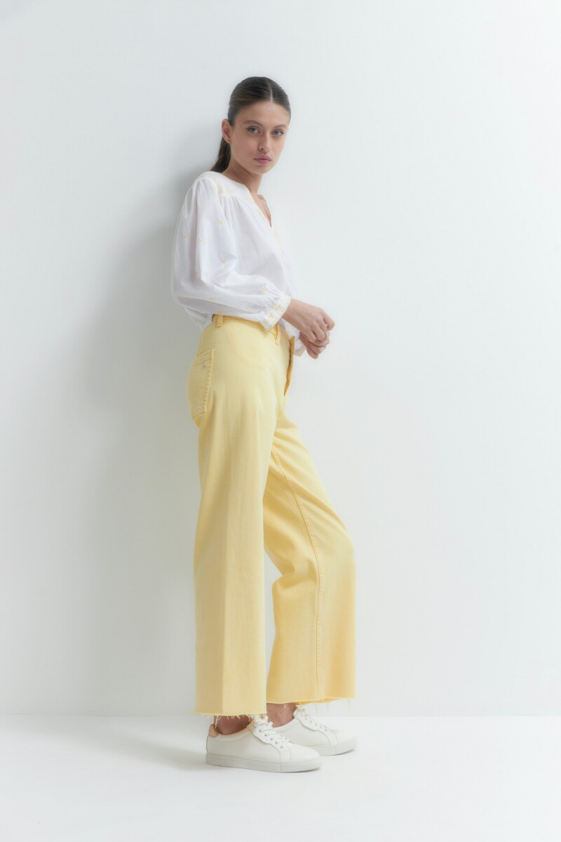 Jean culotte Paulina amarillo