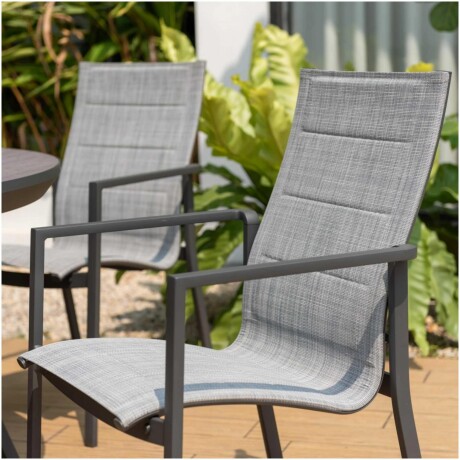 Silla Acolchada De Jardín RUSTICO Urbanite Malla 3D - Gris Silla Acolchada De Jardín RUSTICO Urbanite Malla 3D - Gris