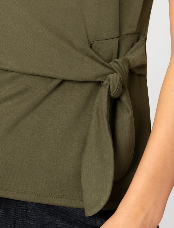 Remera Lazo Lateral OLIVA