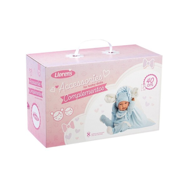 Ropa Bebé Muñeca Llorens 40 cm Conjunto Abrigo + Colchón Variante Modelo Vestido