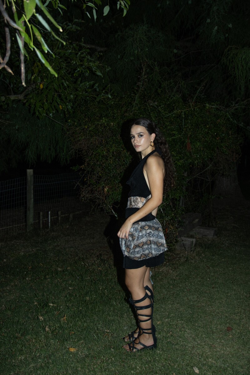 Vestido Spark NEGRO Y CRUDO