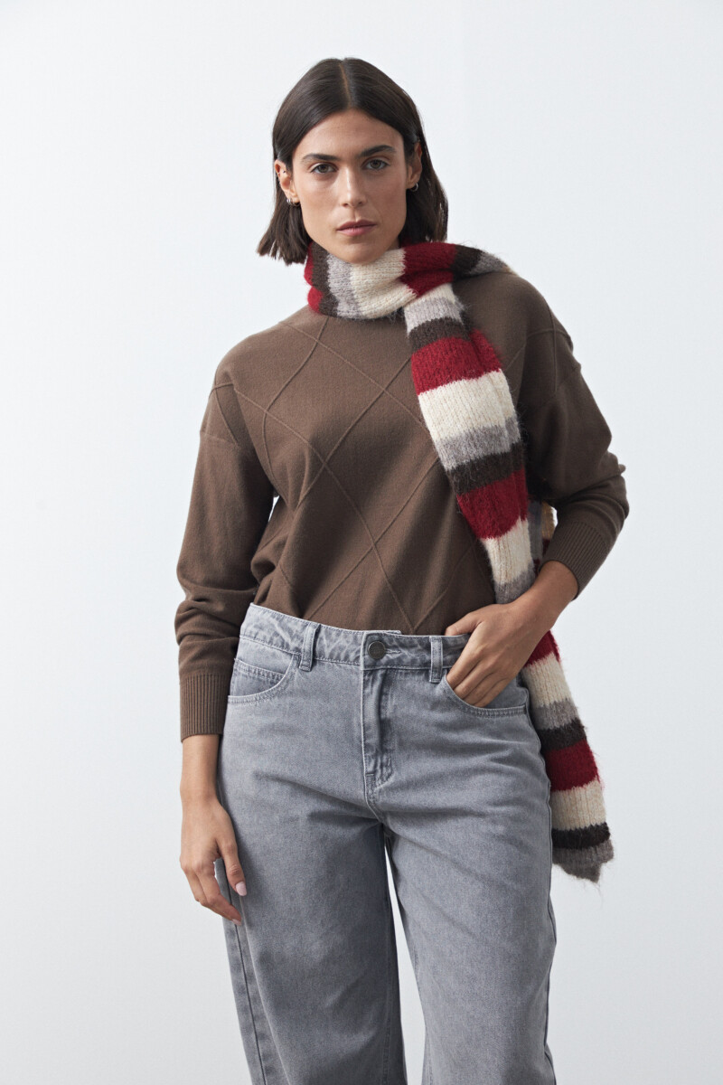 POLERA JAVAIOLA Marrón oscuro