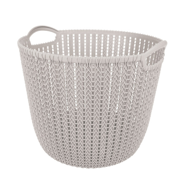 CESTO CIRCULAR M BLANCO MOR 31X30.5X26.5 CM. BLANCO
