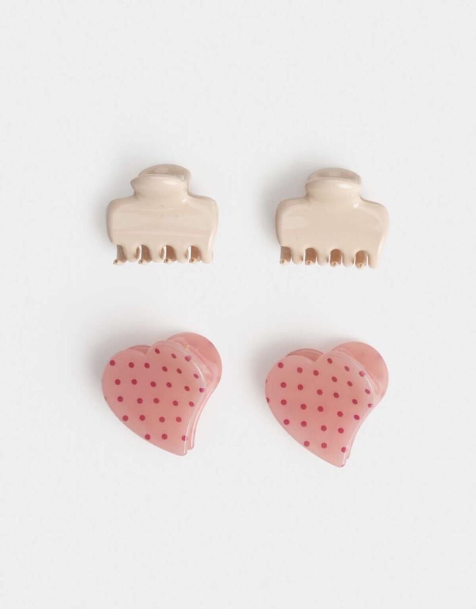 Set De Broches - Combinacion Tricolor 