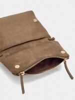 Bolso De Fiesta Con Solapa Efecto Piel taupe