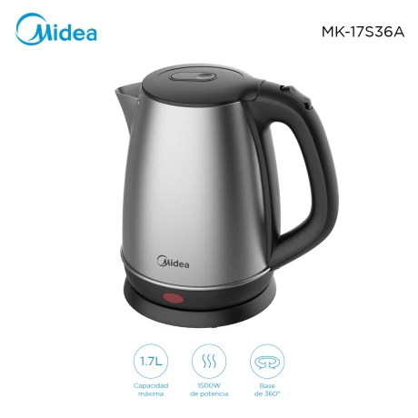 Jarra Eléctrica Midea 1.7L MK-17S36A Inox 001