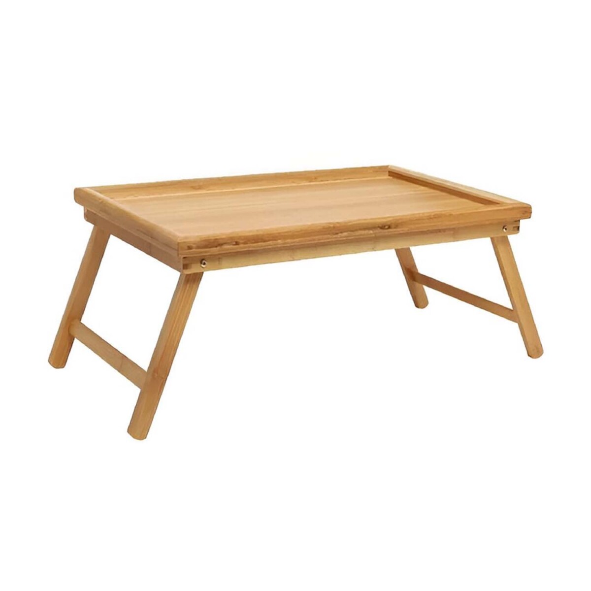 Bandeja Mesa de Cama Desayuno Multiuso Plegable en Madera - Natural 