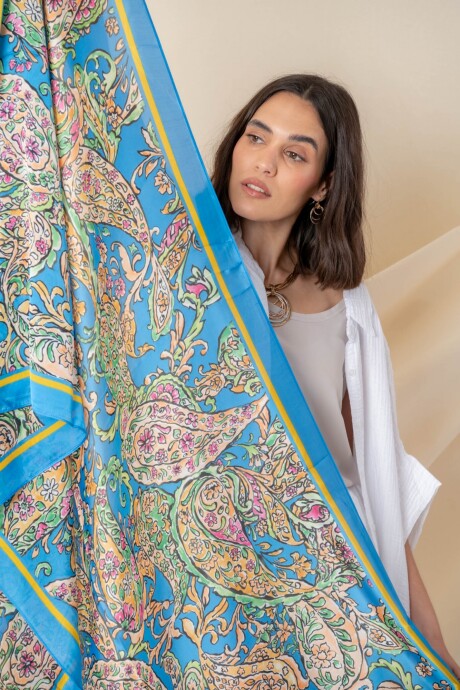 PAÑUELO ARABESQUE Azul