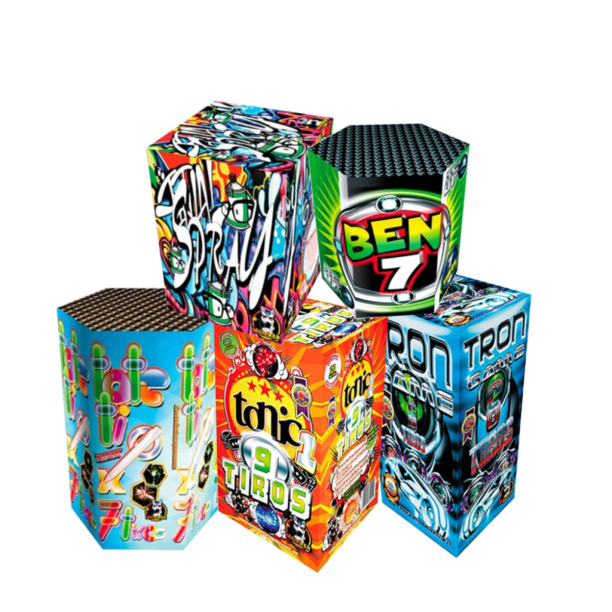 COMBO 5 TORTAS (SPRAY-TRON-BEN-TATETI-TONIC) (08) 