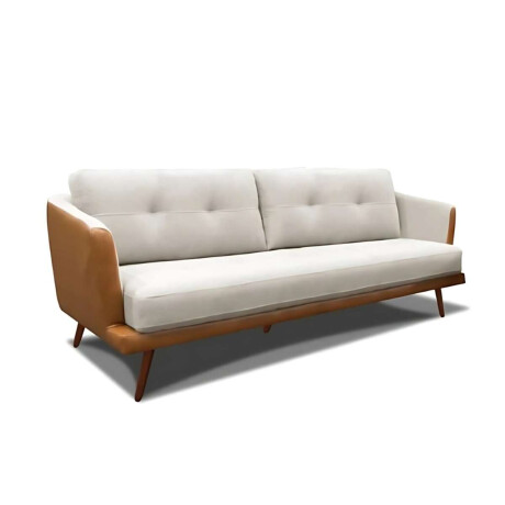 Sillon Sofa Triunfo 3 Cuerpos Marron y beige