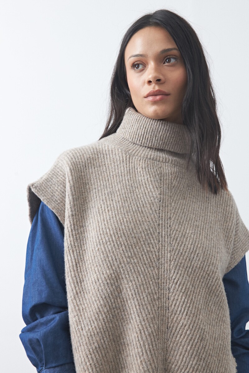 PONCHO GYROS Beige Oscuro