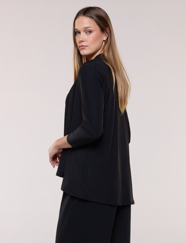 Cardigan Fluido Abierto NEGRO