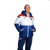 Campera Puffer CNdeF Nacional Oficial - Blue / White / Red Blue/White/Red