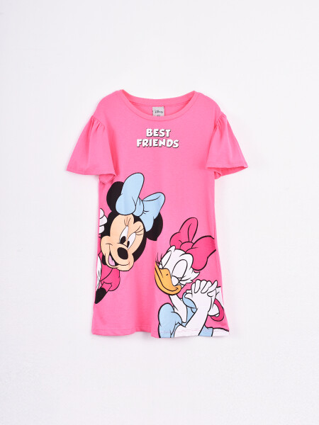 VESTIDO MINNIE&DAISY FUCSIA