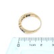 Anillo en oro 18k con zafiros azules carré y 2 brillantes Anillo en oro 18k con zafiros azules carré y 2 brillantes