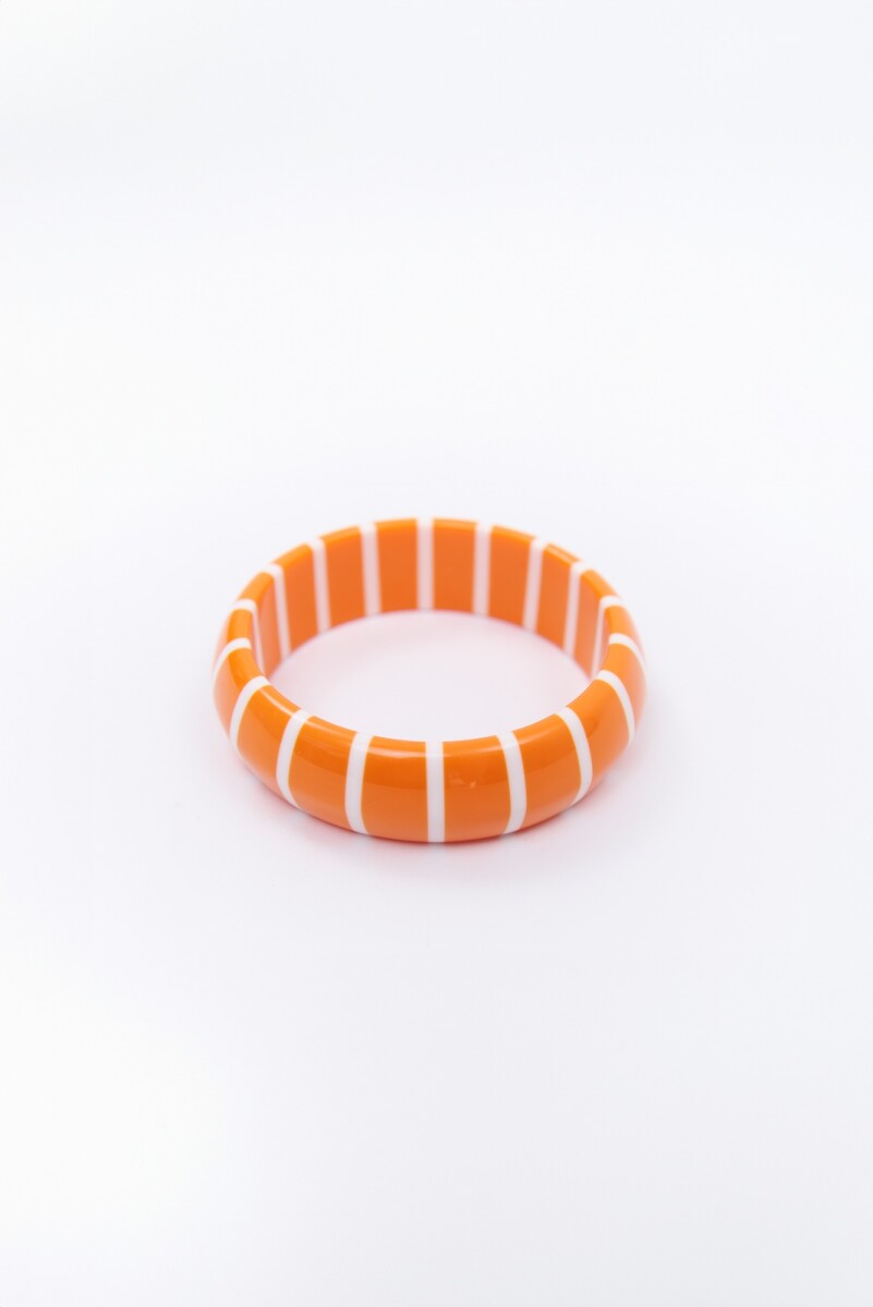 PULSERA RAYAS - NARANJA 