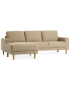 Sofá EGENSE con chaise longue tela arena Sofá EGENSE con chaise longue tela arena