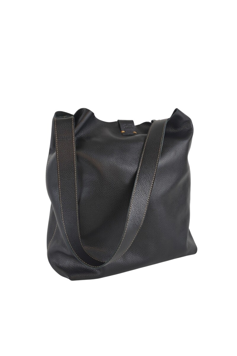 Tote Bag de cuero Negro