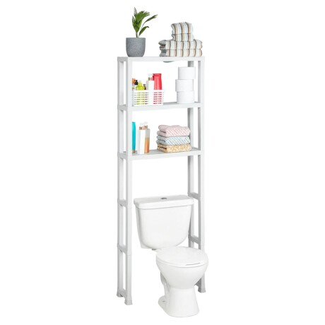 Estantería Organizadora para Baño sobre Inodoro Rimax 3 Estantes Blanco