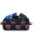 Large Accessory Pouch Happy Hearts Black