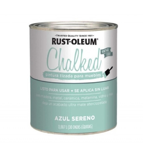 RUST OLEUM BROCHABLE TIZADO AZUL SERENO 0.887 RUST OLEUM BROCHABLE TIZADO AZUL SERENO 0.887