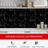 Revestimiento De Pared Flexible PLACA PVC MARMOL 244X120 DISEÑO NEGRO