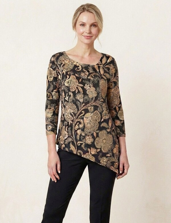 Blusa Flores MULTI/NEGRO