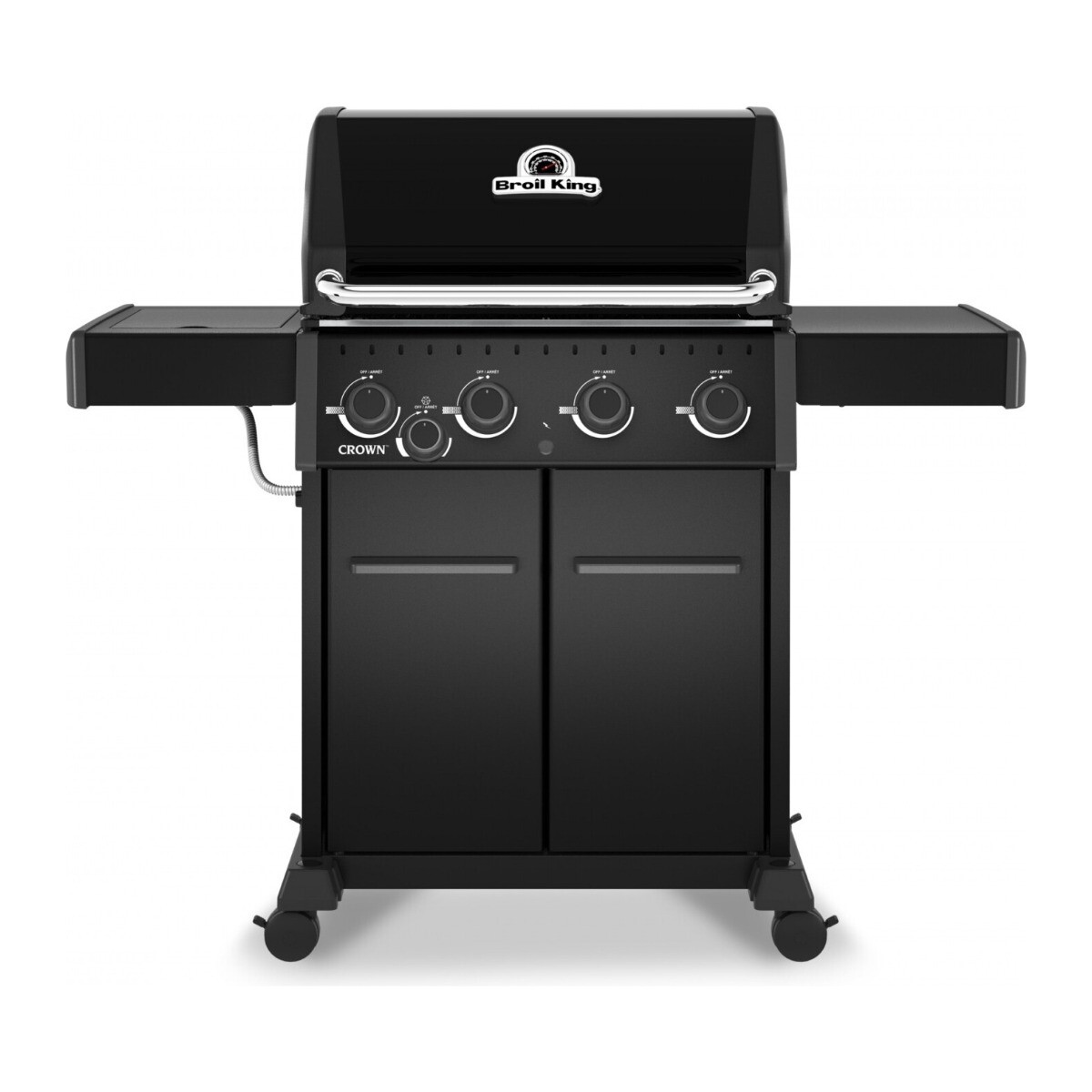 Barbacoa a Gas Broil King Crown 440 Shadow 4 Quemadores con Hornalla Lateral 