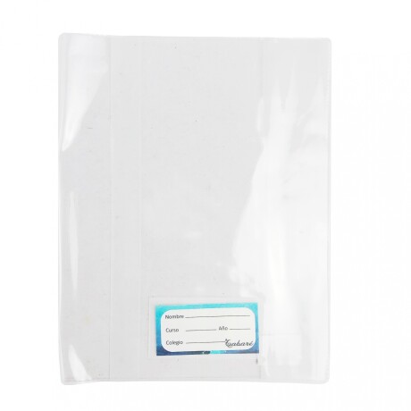 Forro PVC Cuaderno Chico x25 Transparente