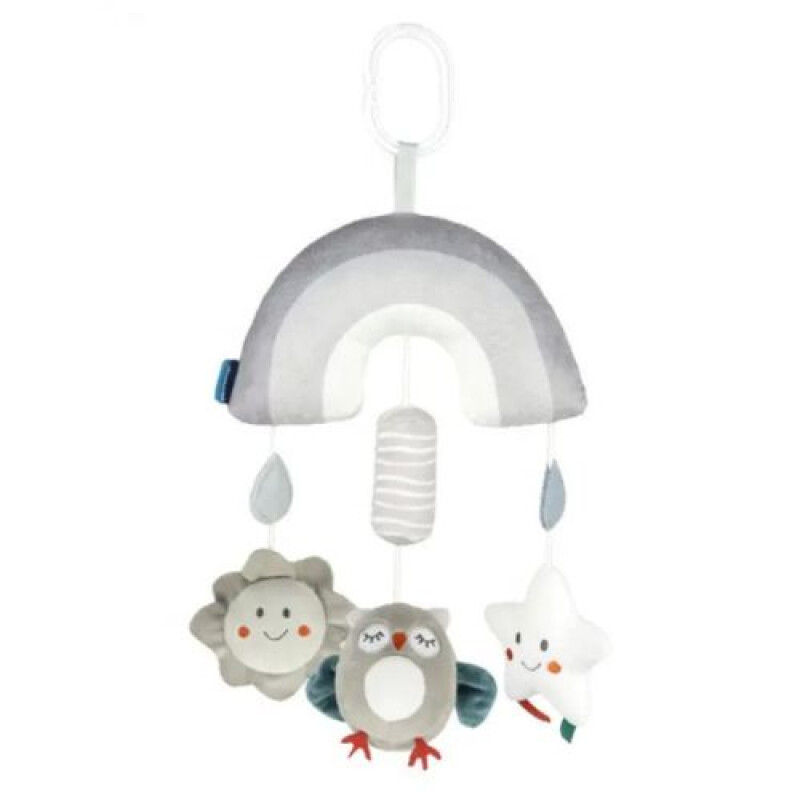 Colgante tonos grises con Accesorios Arcoiris