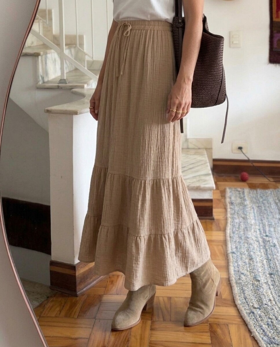 Pollera Tere - Beige 