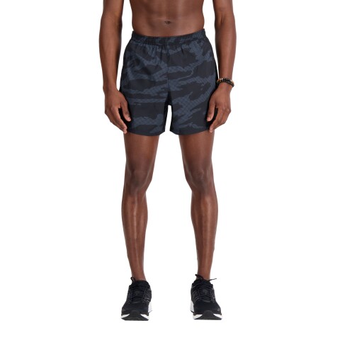 Short New Balance de Hombre - Accelerate 5 Inch - MS23229BM BLACK/MULTI