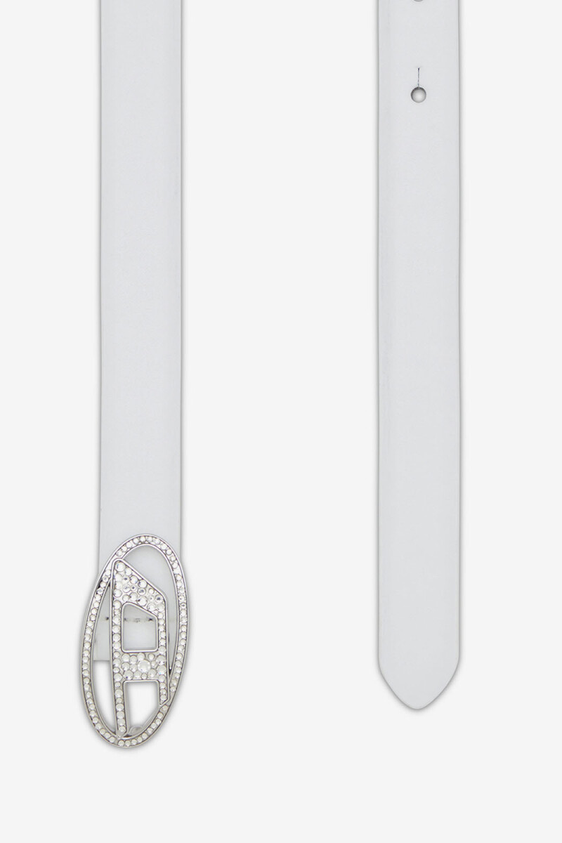 CINTURON D LOGO B-1DR CON STRA Blanco