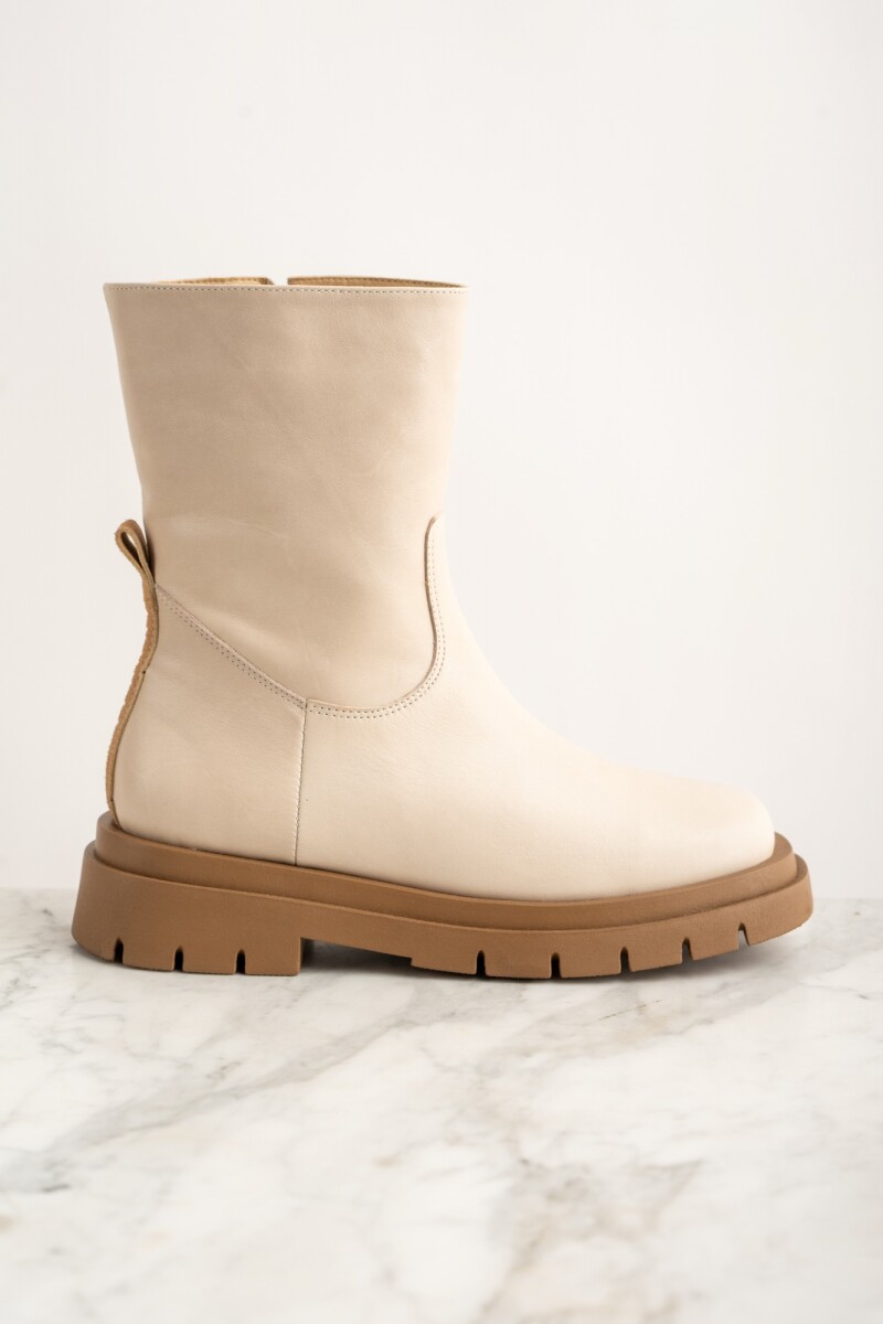 Bota Cuero - Nácar 