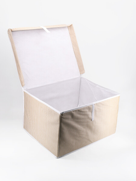 CAJA ORGANIZADORA RAYAS BEIGE