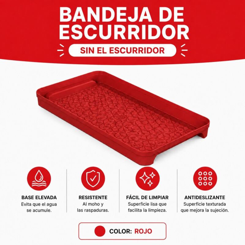Bandeja Multiuso ROJO