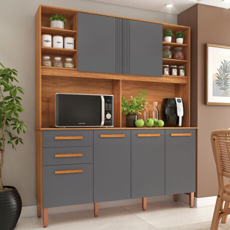 KIT DE COCINA ALACENA ARMARIO APARADOR COMPACTA 6 PUERTAS 2 CAJONES KIT DE COCINA ALACENA ARMARIO APARADOR COMPACTA 6 PUERTAS 2 CAJONES