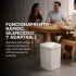 Papelera Cesto Basura Automatica 16l Basurero Sensor Color Variante Blanco