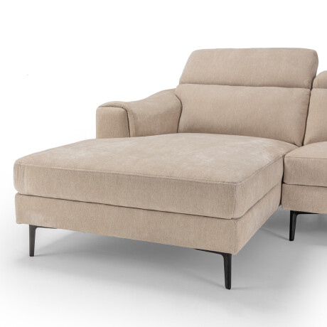 Rinconera Luke - Tela Microfibra - Chaise Izquierda 6686-4 Beige