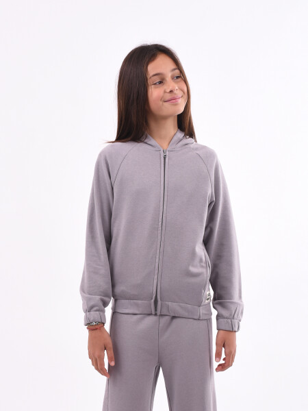 CAMPERA LORE TEEN GRIS OSCURO