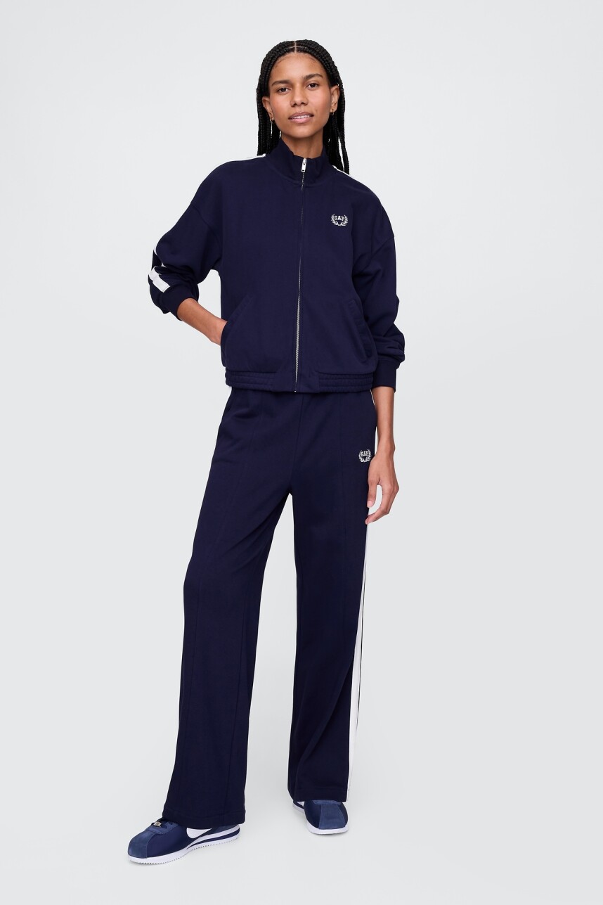 Campera Deportiva Logo Gap Sin Felpa Mujer Navy Uniform