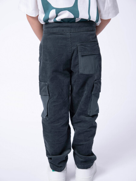 Pantalón cargo pana Gris