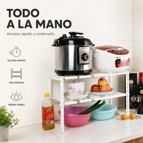 Organizador Estante Bajo Mesada Cocina 2 Niveles Calidad Organizador Estante Bajo Mesada Cocina 2 Niveles Calidad