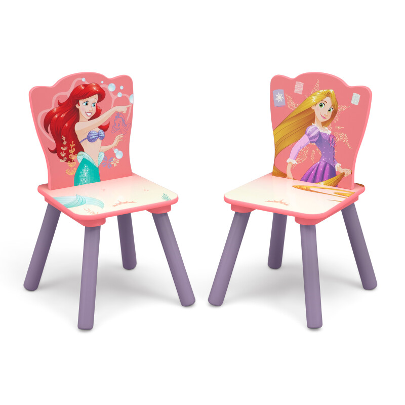 Juego de mesa y 2 sillas para niños Princesas Disney Juego de mesa y 2 sillas para niños Princesas Disney