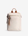 Mochilas Urbanas Mochila Con Cierre Y Bolsillos - Blanco Crema