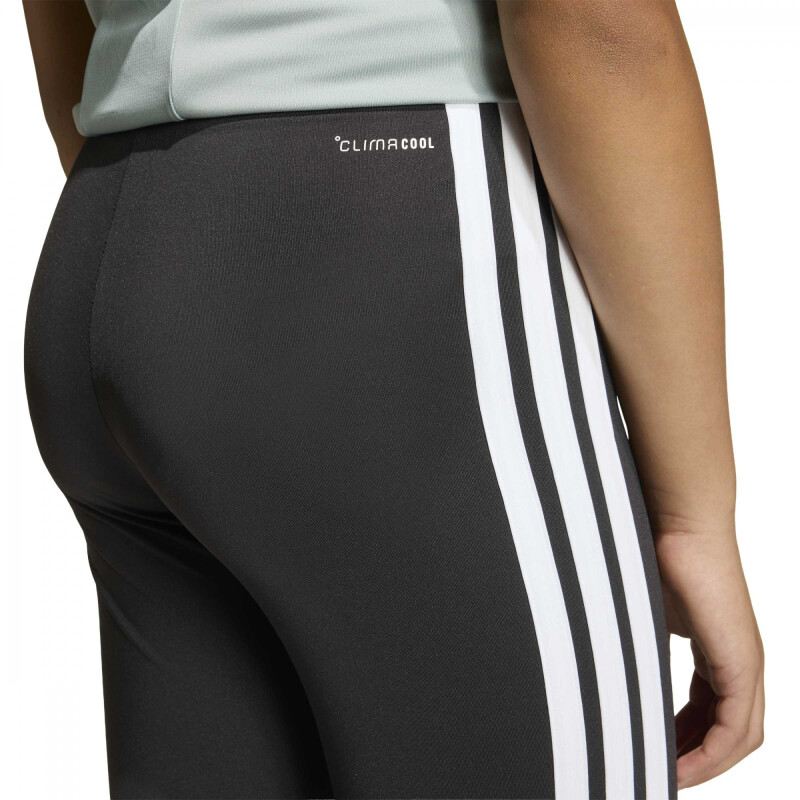 Calza Adidas JG TR-ES 3S FL Mujer KB2853 Negro-blanco