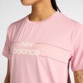 Remera New Balance de Dama - Linear Performance - WT53070PTF PINK