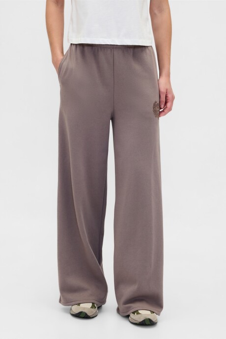 Pantalón Deportivo Baggy Wide Leg Mujer Plymouth Rock