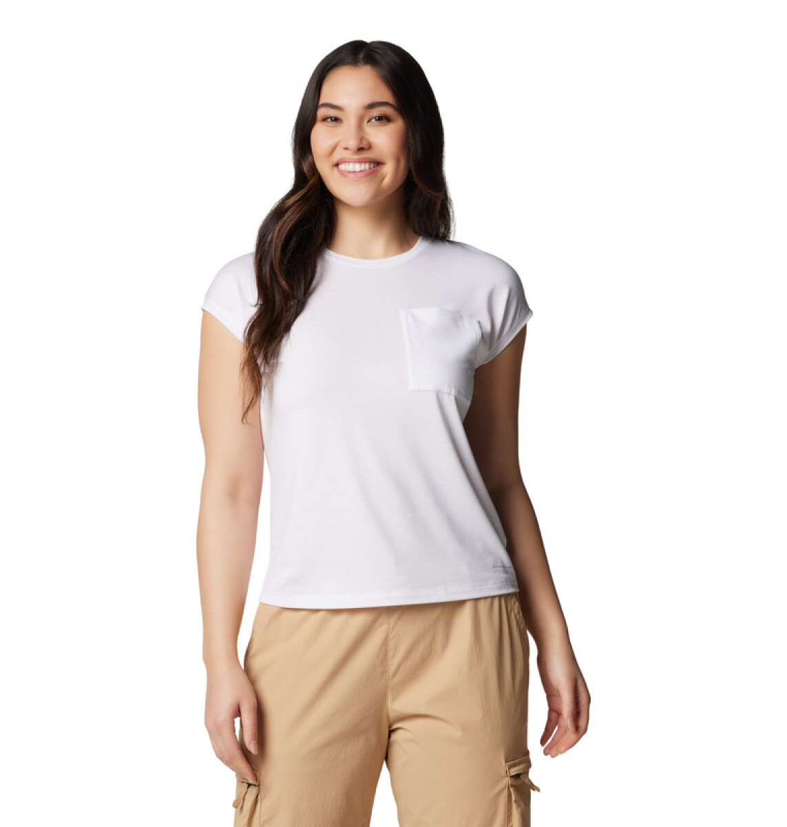 Remera Boundless Trek™ Short Sleeve Mujer - WHITE 