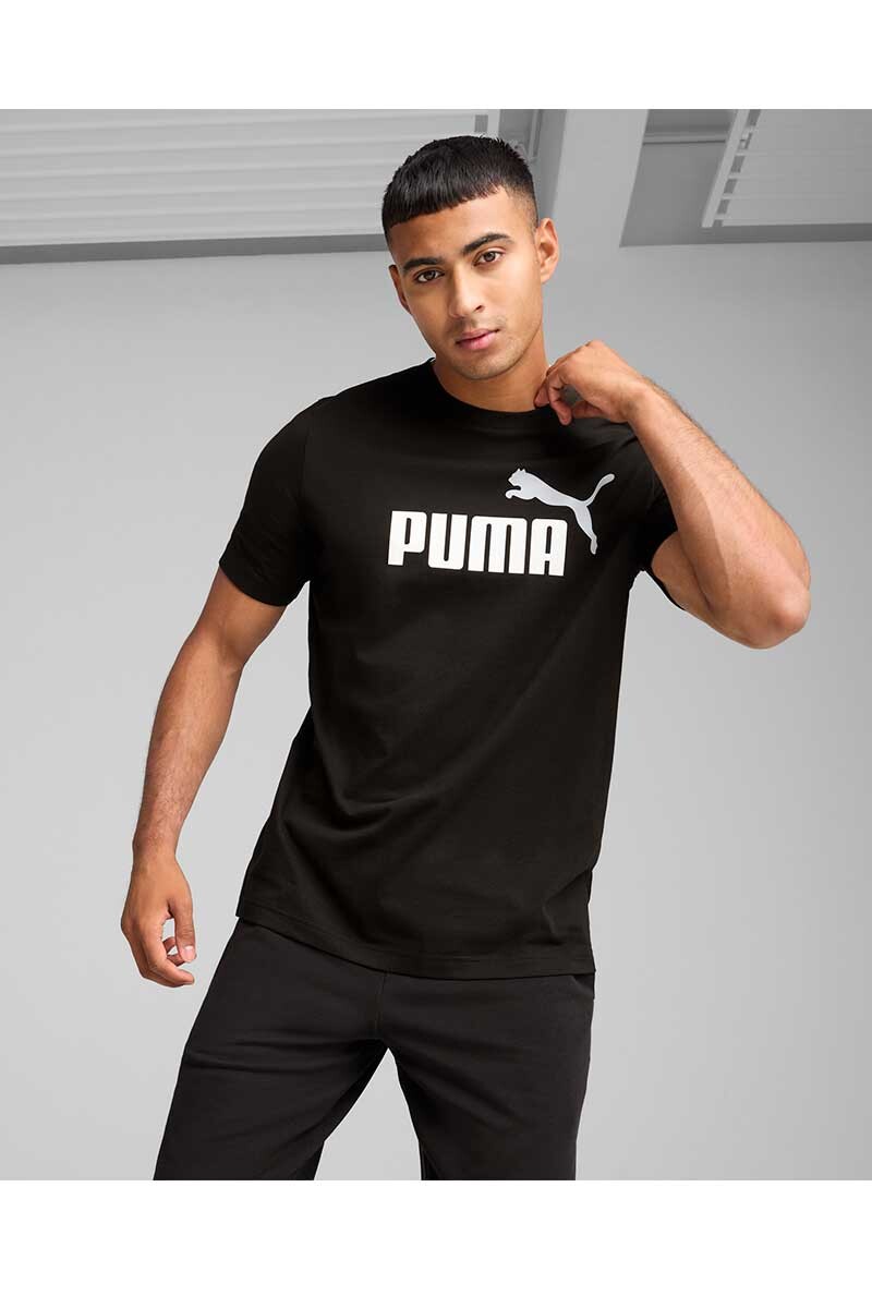 REMERA PUMA LOGO TEE Negro